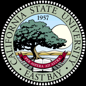 Logo of the California State University East Bay, 1957, Per aspera ad astra